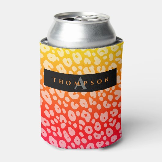 トレンディーカラフルグラディエントプリントパターン名 缶クーラー (缶正面)