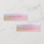 トレンディーカラフルスエレガントクリプトプロフェッショナルシンプル スキニー名刺 (正面/裏面)