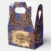 トレンディーカラフルゼブラアニマルプリントお願いボックス フェイバーボックス (オープン)