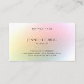 トレンディーカラフルテンプレートモダンエレガントデザイン 名刺 (裏面)