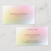 トレンディーカラフルテンプレートモダンエレガントデザイン 名刺 (正面/裏面)