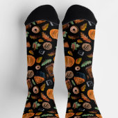 トレンディーカラフルハロウィーンのホリデーギフトソックス ソックス (上部)