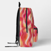 トレンディーカラフルピンクオレンジイエロー絞り染めカスタム プリントバックパック (左)