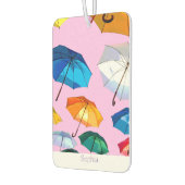 トレンディーカラフルフローティング傘、パーソナライズ カーエアーフレッシュナー (左)