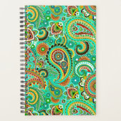 トレンディーカラフルペイズリーシームレスパターン プランナー手帳 (正面)