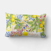 トレンディーカラフルマイタリアンジョリカタイル ランバークッション (裏面)