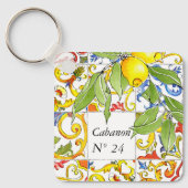 トレンディーカラフルマジイタリアンョリカタイル  キーホルダー (正面)