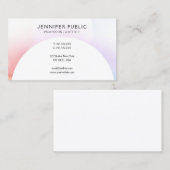 トレンディーカラフルミニマルモダンテンプレートエレガント 名刺 (正面/裏面)