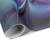 トレンディーカラフルモダン抽象芸術フラクタル花 ラッピングペーパー (ロールコーナー)