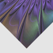 トレンディーカラフルモダン抽象芸術フラクタル花 薄葉紙 (詳細)