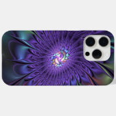 トレンディーカラフルモダン抽象芸術フラクタル花 Case-Mate iPhoneケース (裏面 (横))