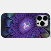 トレンディーカラフルモダン抽象芸術フラクタル花 Case-Mate iPhoneケース (裏面 (横))