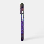 トレンディーカラフルモダン抽象芸術フラクタル花 iPhone 16ケース (左側面)