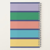 トレンディーカラフルモノグラムののフルネームに関する注意 ノートブック (裏面)