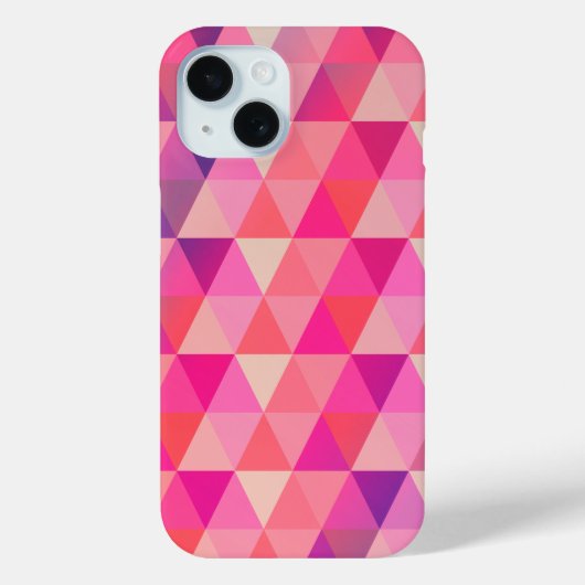トレンディーカラフル三角形パターン Case-Mate iPhoneケース (裏面)