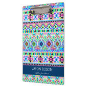 トレンディーカラフル先住民アステカトバル クリップボード (左)