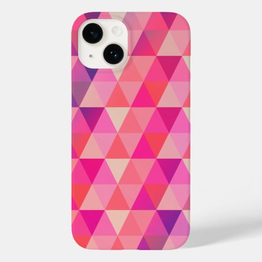 トレンディーカラフル幾何三角形パターンCase-M Case-Mate iPhoneケース (裏面)