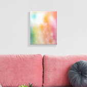 トレンディーカラフル抽象芸術アートレッドピンクブルーパープル キャンバスプリント (インサイチュ (リビング))