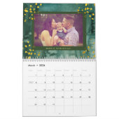 トレンディーカラフル水の色(金ゴールド) |写真 カレンダー (3月 2026)