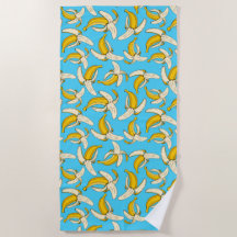 トレンディーカラフル熱帯性バナナ果実食品パターン