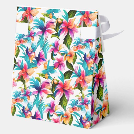 トレンディーカラフル熱帯水彩植物学 フェイバーボックス (裏面)