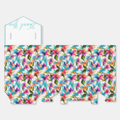 トレンディーカラフル熱帯水彩植物学 フェイバーボックス (見開き)