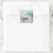 トレンディーカラフル空白のテンプレートモダン抽象芸術 スクエアシール (バッグ)