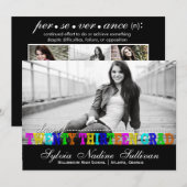 トレンディーカラフル2013年退職金 招待状 (正面/裏面)