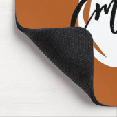 トレンディーカラメルモノグラムの茶シンプル抽象芸術 マウスパッド (コーナー)