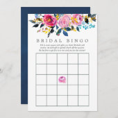 トレンディーカラーウェイズウォーター色フローラブライダルビンゴ (正面/裏面)