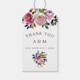 トレンディーカラーウェイズウォーター色結婚フローラ ギフトタグ