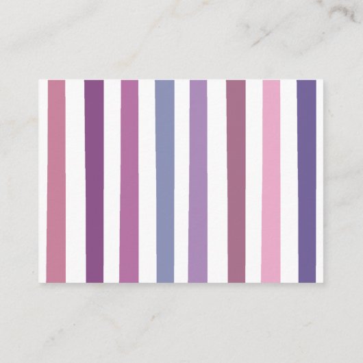 トレンディーカラーウェイズガールベビーシャワー表示シャワー エンクロージャーカード (裏面)