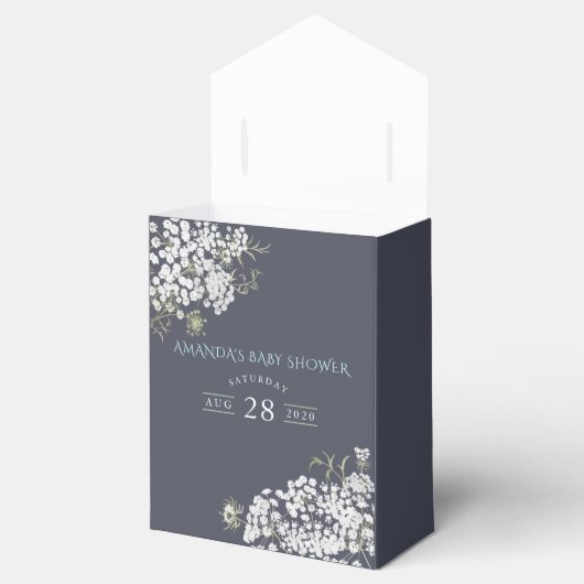 トレンディーカラーウェイズ赤ちゃんの息の男の子の赤ちゃんシャワー フェイバーボックス (オープン)