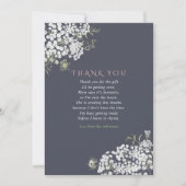 トレンディーカラーウェイズ赤ちゃんの息の赤ちゃんシャワー感謝してい 招待状 (正面)