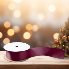 トレンディーカラーダークブルゴーニュサテンリボン サテンリボン