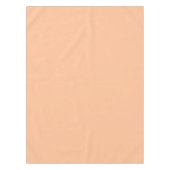 トレンディーカラーピーチファズ無地のカラー |エレガント | テーブルクロス (正面)