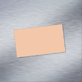 トレンディーカラーピーチファズ無地のカラー |エレガント | マグネット名刺 (インサイチュ)