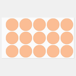 トレンディーカラーピーチファズ無地のカラー |エレガント | ラベル