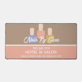 トレンディーカラーブロックネイルサロン デスクマット (正面)