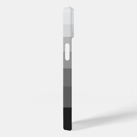 トレンディーカラーブロックブラックグレーのカスタマイズ可能なシンボルや象徴 Case-Mate iPhoneケース (裏面 / 右)