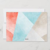 トレンディーカラーブロックホリデーフォトカード シーズンカード (裏面)