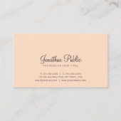 トレンディーカラープロフェッショナルスタイリッシュモダンデザイン 名刺 (正面)