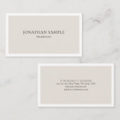 トレンディーカラーミニマルモダンスタイリッシュデザイン 名刺 (正面/裏面)