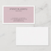 トレンディーカラーモダン洗練されたクリーン平野 名刺 (正面/裏面)