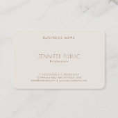 トレンディーカラー調和プロフェッショナルテンプレートラグジュアリ 名刺 (裏面)