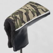 トレンディーカラー迷彩抽象芸術パターン ゴルフヘッドカバー (3/4 正面)