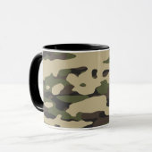 トレンディーカラー迷彩抽象芸術パターン  マグカップ (正面左)