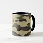 トレンディーカラー迷彩抽象芸術パターン  マグカップ (正面右)