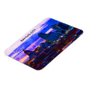 トレンディーカンザスシティスカイライントラベルウォーターの色 マグネット (左側)