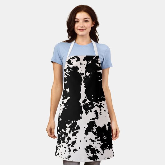 トレンディーカントリーウエスタンウォーパターン  エプロン (着用した状態)